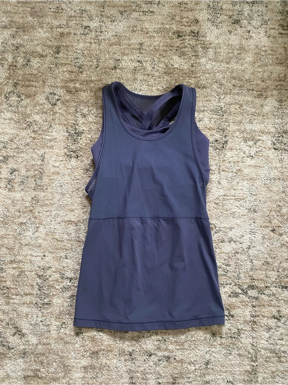 lululemon athletica Fast As Light 2-in-1 Tank in Purple Grey